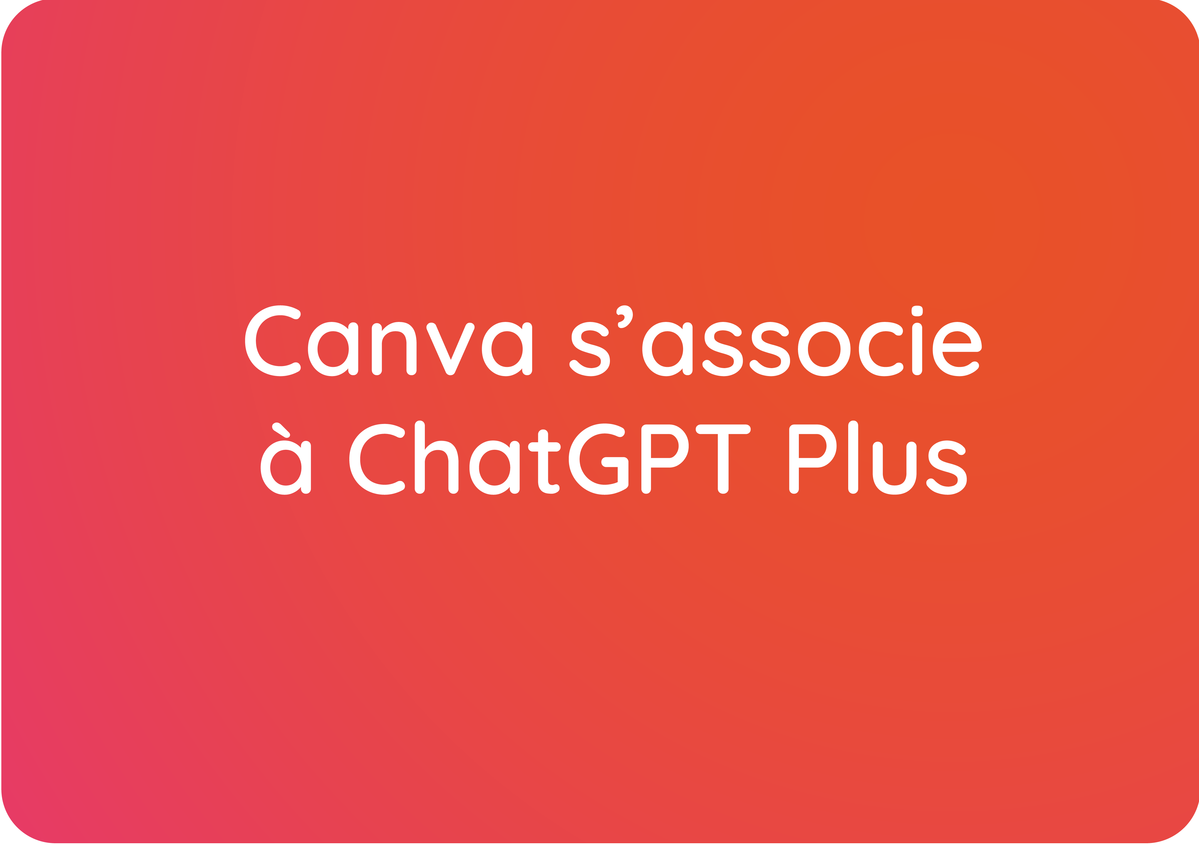 Canva s’associe à ChatGPT Plus